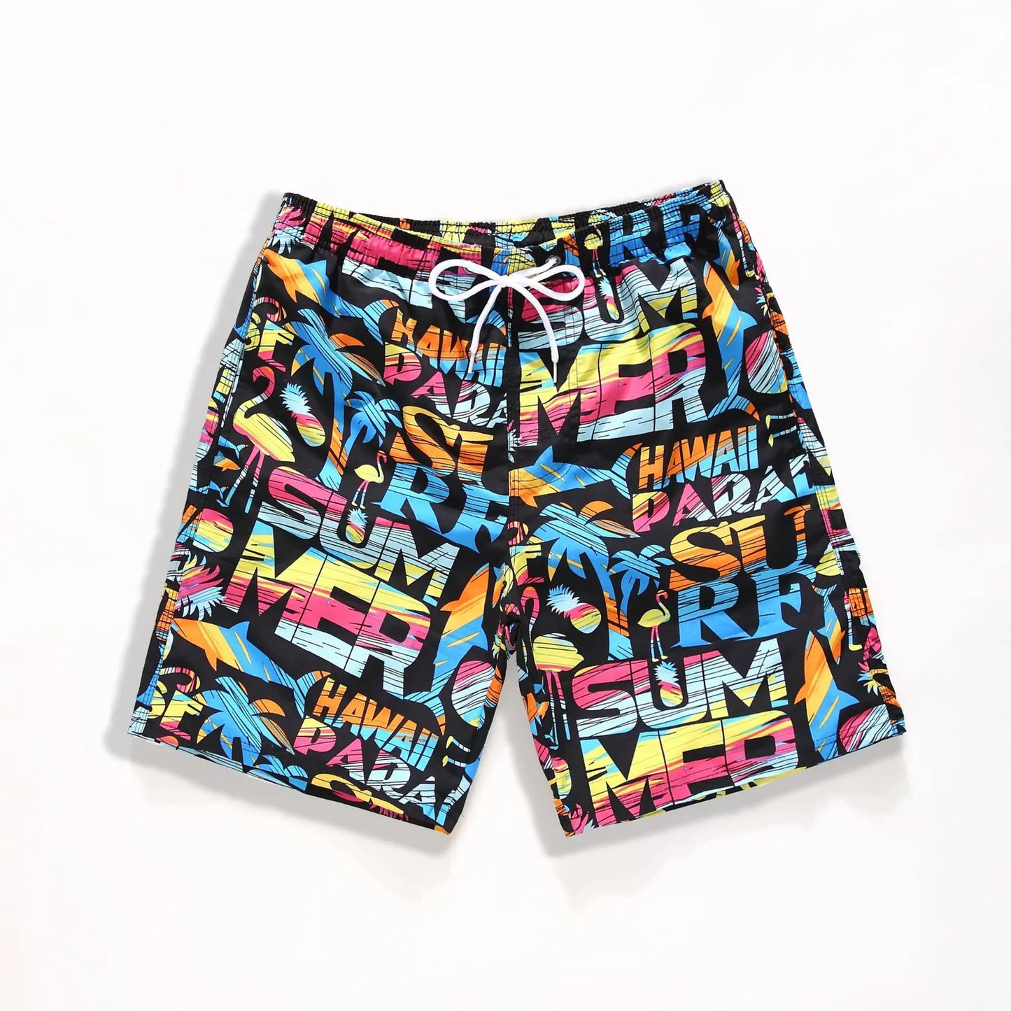 Kids’ Quick-Dry Swim Shorts – Drawstring, Elastic Waist