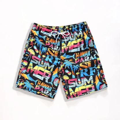 Kids’ Quick-Dry Swim Shorts – Drawstring, Elastic Waist