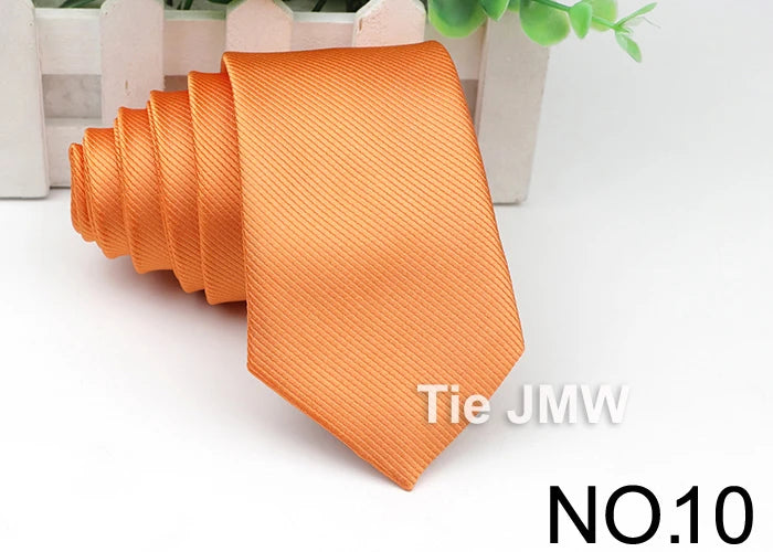Men’s Solid Color Tie – Classic Slim Design for Formal or Cruise Evenings