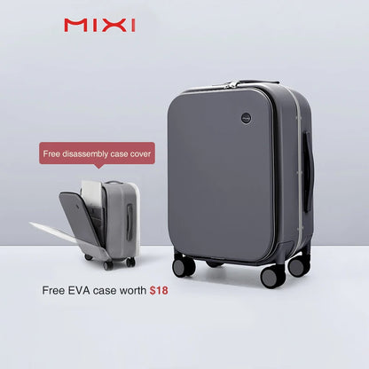 Aluminum-Frame Hardshell Spinner Suitcase