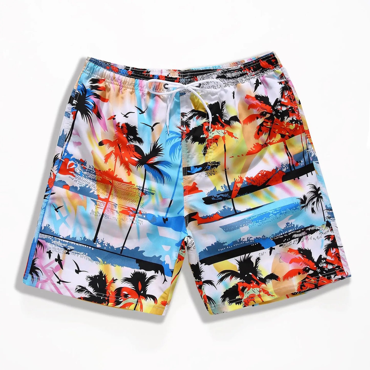Kids’ Quick-Dry Swim Shorts – Drawstring, Elastic Waist