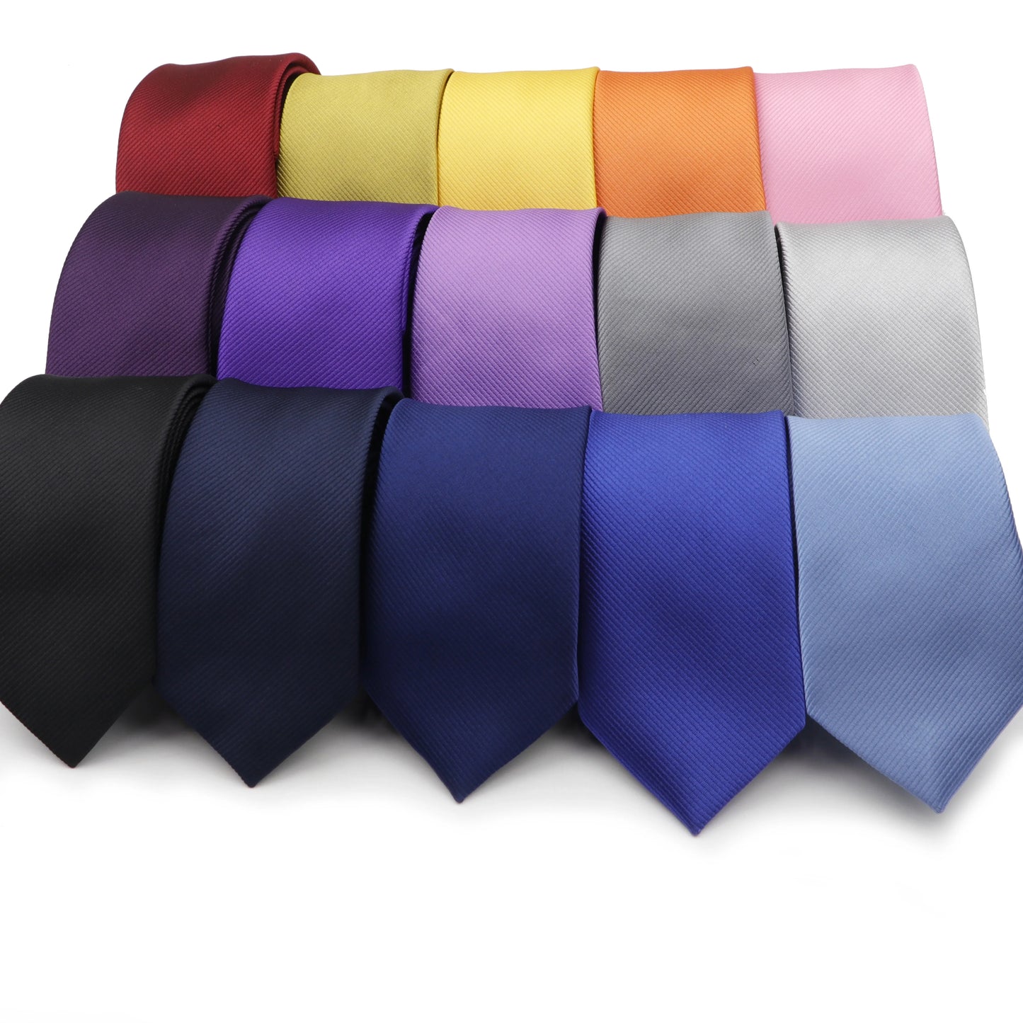 Men’s Solid Color Tie – Classic Slim Design for Formal or Cruise Evenings