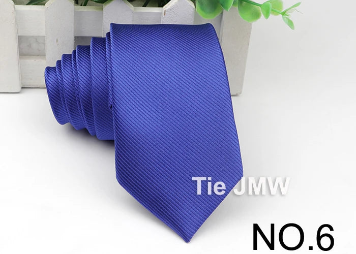 Men’s Solid Color Tie – Classic Slim Design for Formal or Cruise Evenings