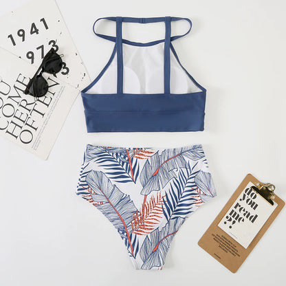 Women’s High Neck Tankini Set