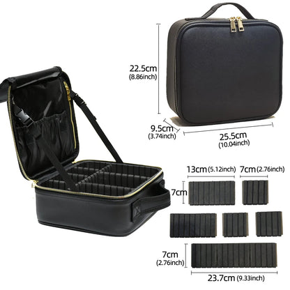 Travel Makeup Organizer Case – Portable Zipper Storage