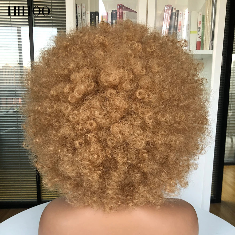 70s Disco Afro Wig – Short Curly Costume Wig with Bangs
