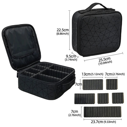 Travel Makeup Organizer Case – Portable Zipper Storage
