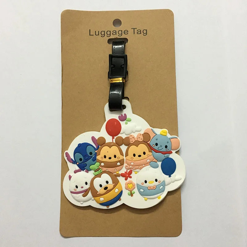 Cute Cartoon Silicone Luggage Tag – Cruise & Travel ID Label