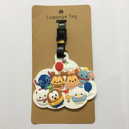 Cute Cartoon Silicone Luggage Tag – Cruise & Travel ID Label