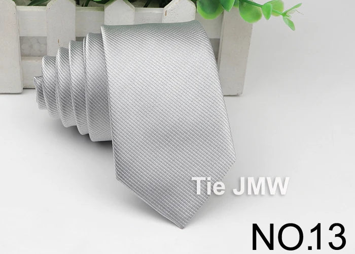 Men’s Solid Color Tie – Classic Slim Design for Formal or Cruise Evenings