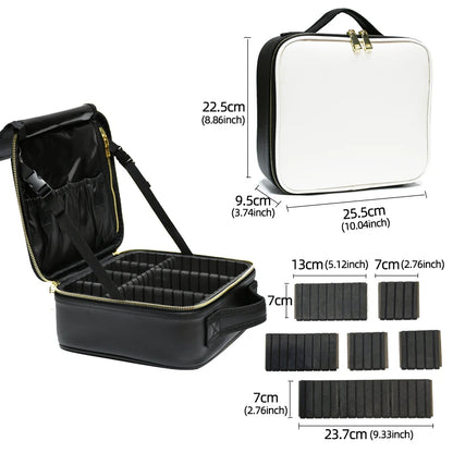 Travel Makeup Organizer Case – Portable Zipper Storage