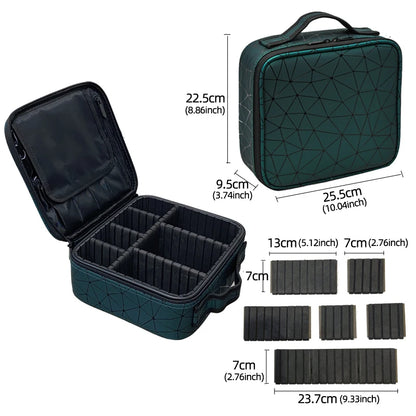 Travel Makeup Organizer Case – Portable Zipper Storage