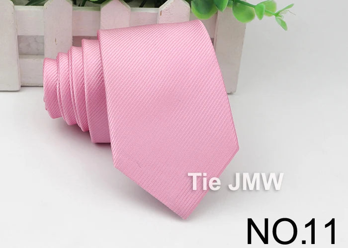 Men’s Solid Color Tie – Classic Slim Design for Formal or Cruise Evenings