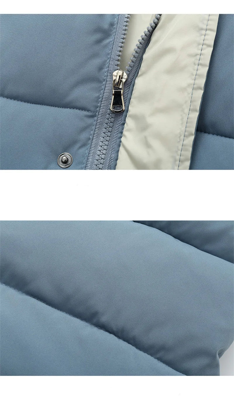 Kids Hooded Puffer Jacket – Warm, Lightweight, Zip Front (Unisex)