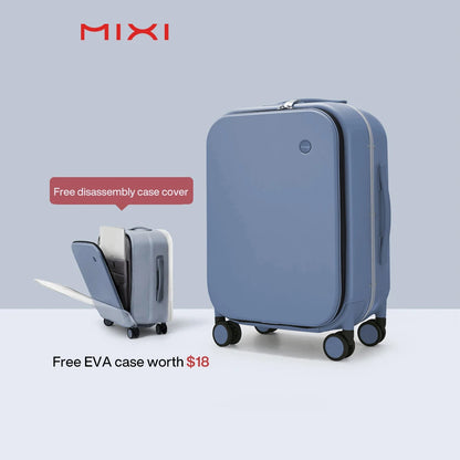 Aluminum-Frame Hardshell Spinner Suitcase