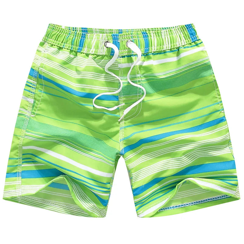 Kids’ Quick-Dry Swim Shorts – Drawstring, Elastic Waist