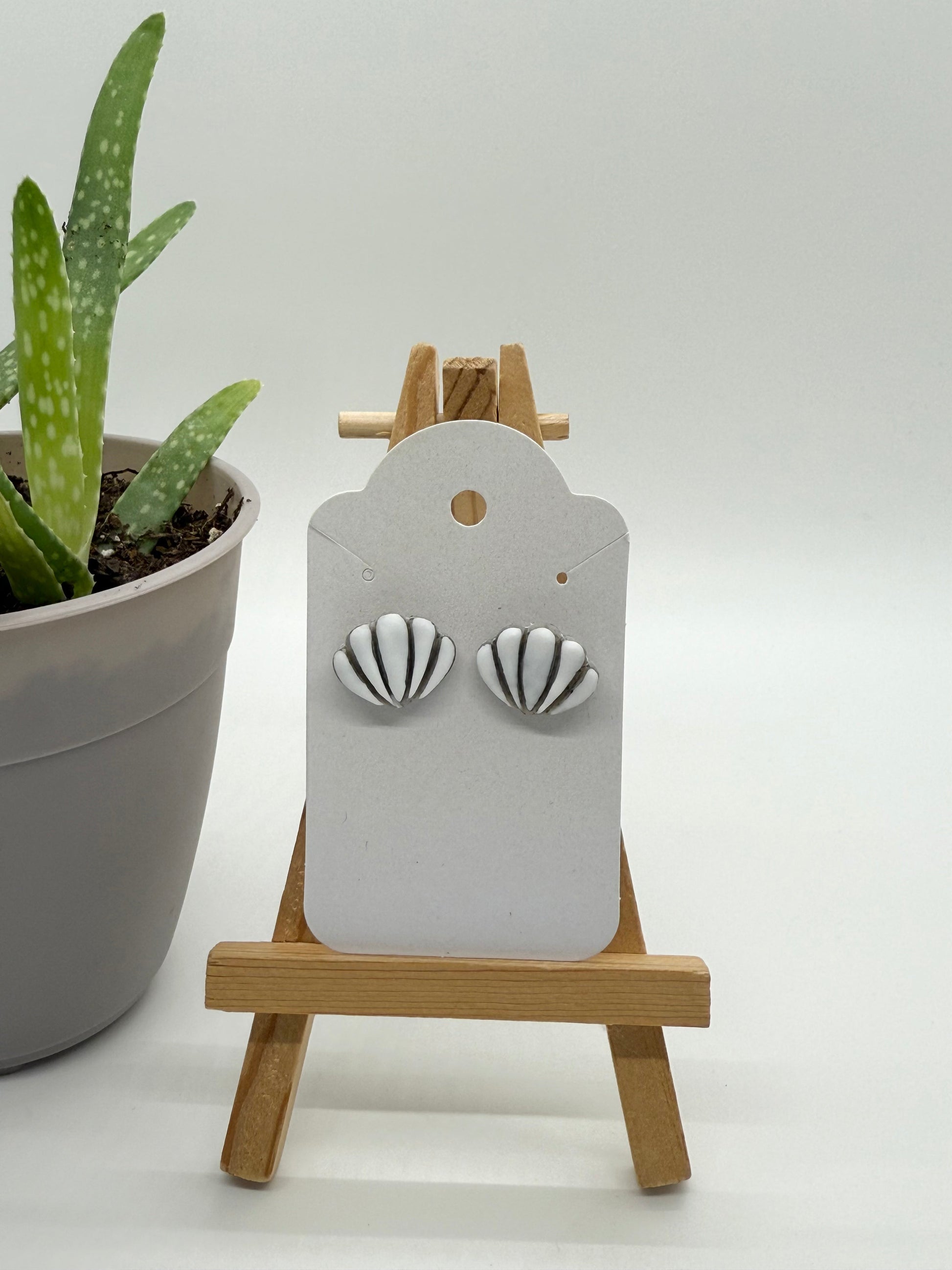 Simply Shells - Polymer Clay Studs - The Dock Drop