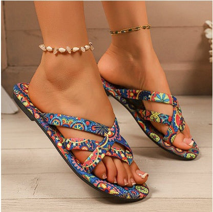 Horizon Bloom Beaded Sandals - The Dock Drop