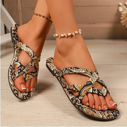 Horizon Bloom Beaded Sandals - The Dock Drop
