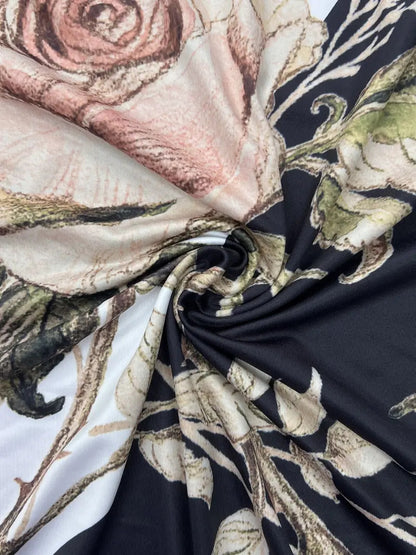 Two-Piece Floral Midi Dress Set – Sleeveless A-Line Dress + Short Sleeve Bolero (S–2XL)