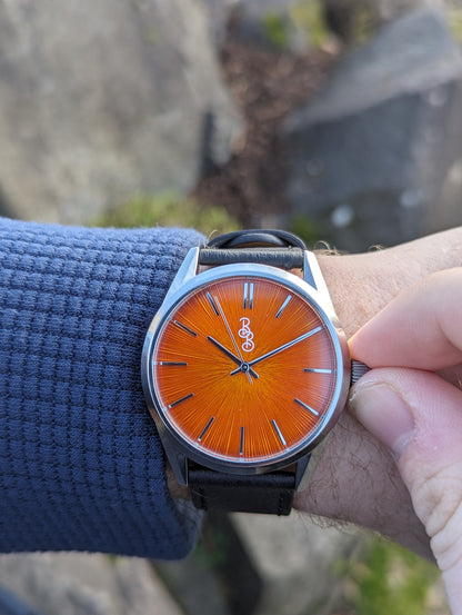 Orange Sunburst Watch - The Dock Drop
