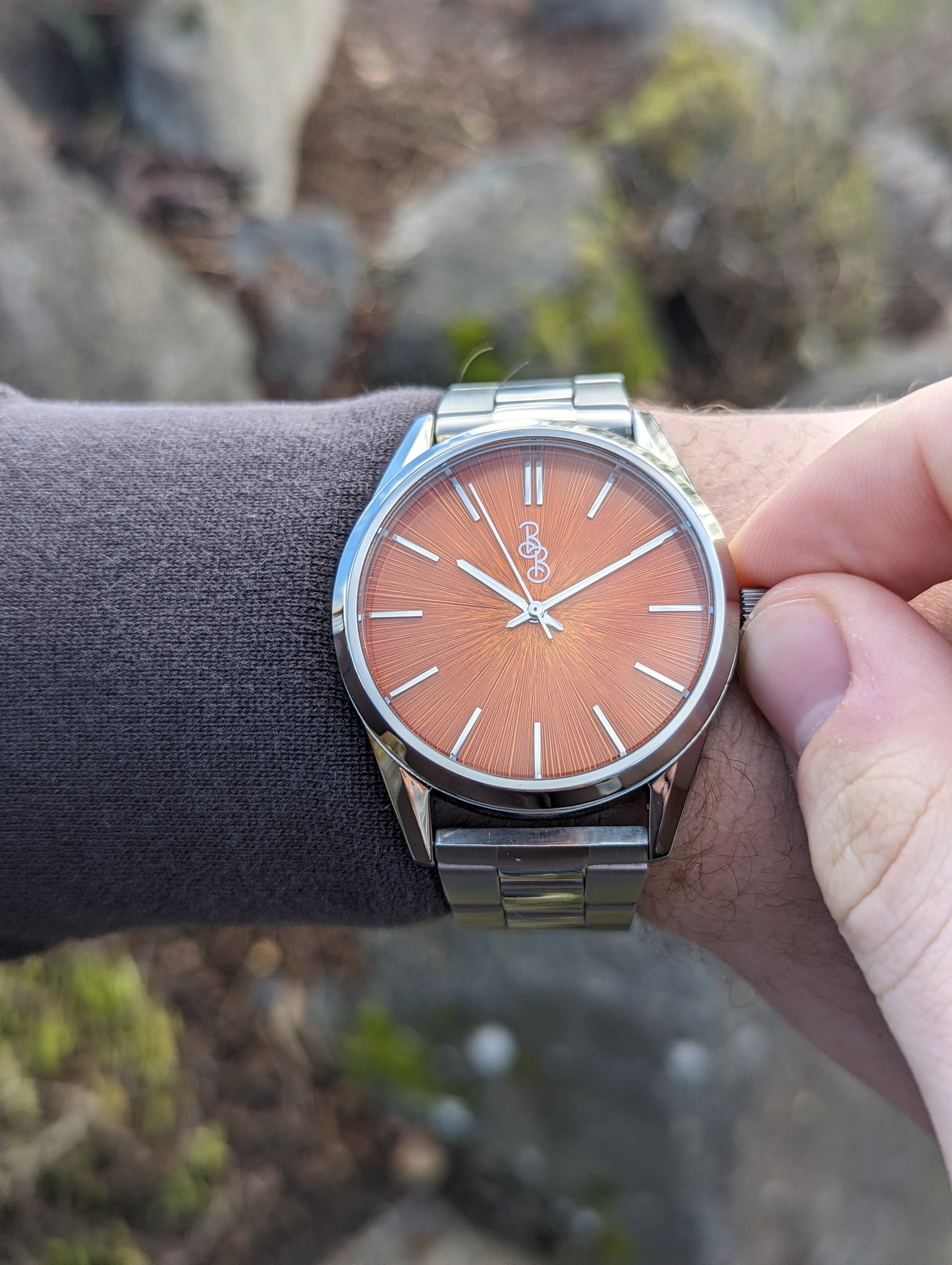 Orange Sunburst Watch - The Dock Drop