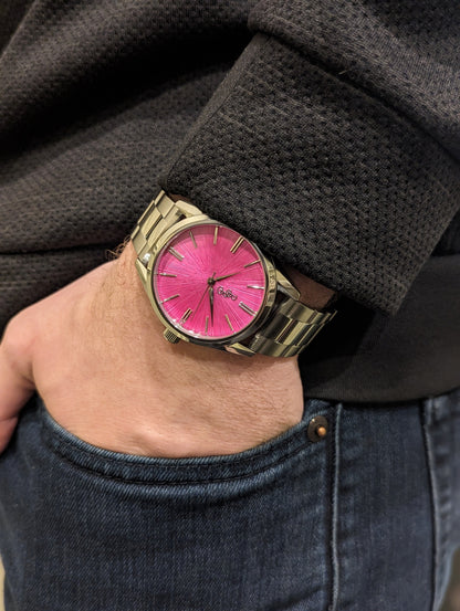 Pink Sunburst Watch - The Dock Drop