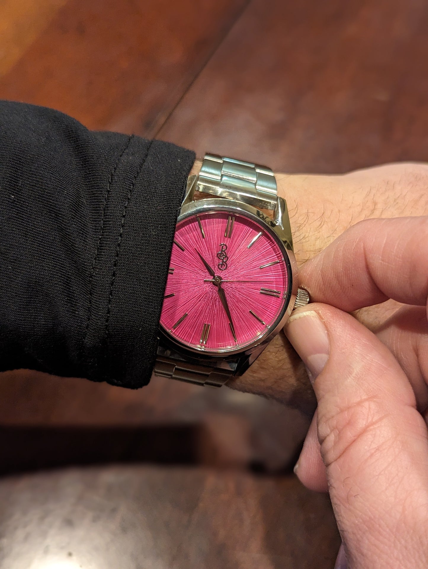 Pink Sunburst Watch - The Dock Drop