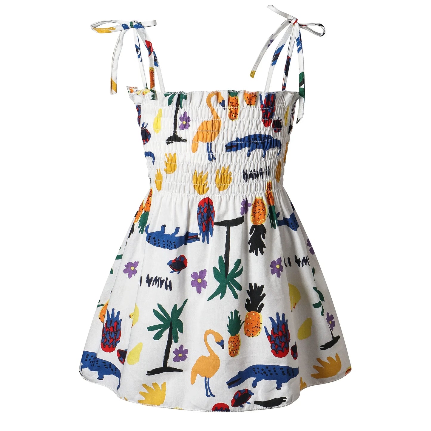 Girls’ Floral Strap Dress – Lightweight Summer & Playwear