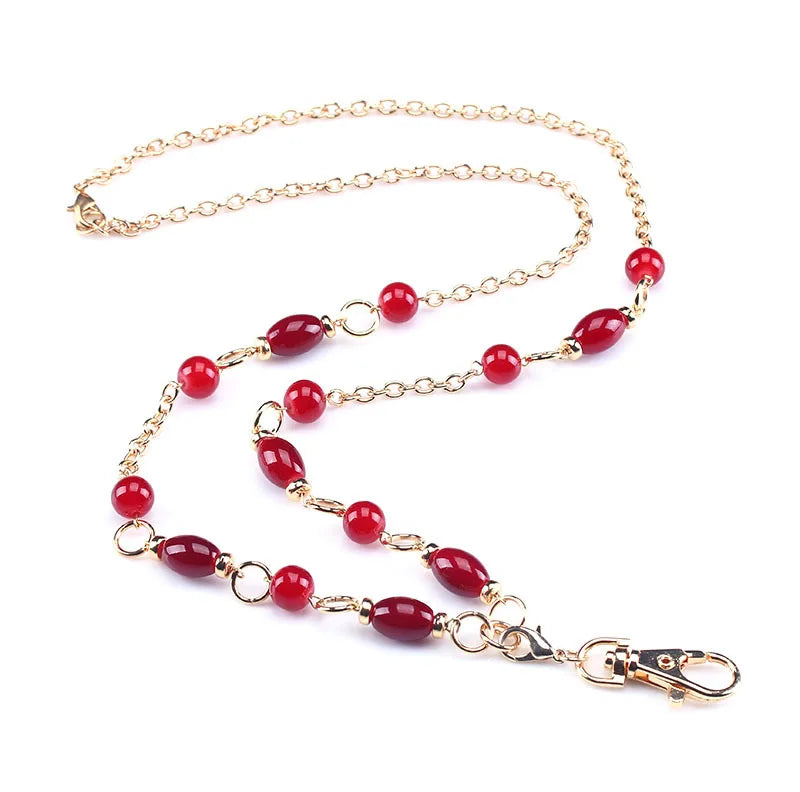 Beaded ID Lanyard Necklace – 36" Cruise Badge Holder