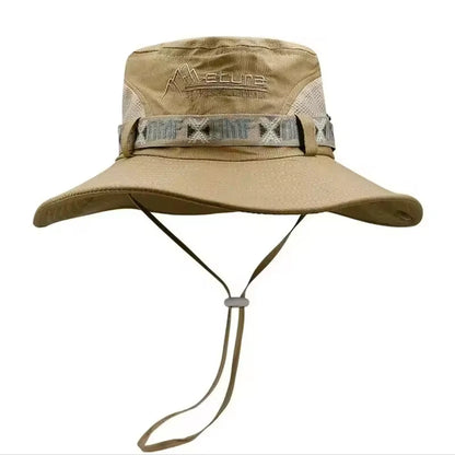 Men’s Wide-Brim Sun Hat with Mesh Vent – Cruise & Shore Ready