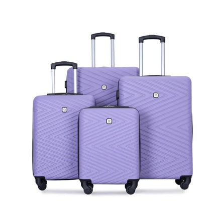 4-Piece Hardshell Spinner Luggage Set with TSA Locks