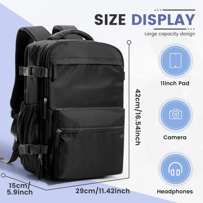 Vacuum Compression Travel Backpack – Expandable Carry-On, 20–35L