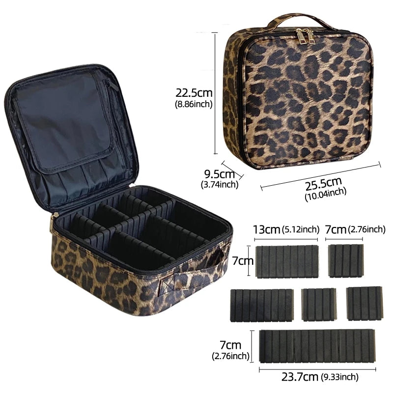 Travel Makeup Organizer Case – Portable Zipper Storage
