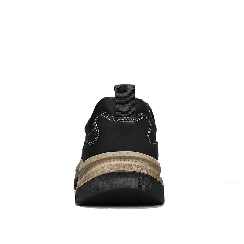 Men’s Hand-Stitched Casual Loafers – Microfiber Upper, Slip-On Comfort