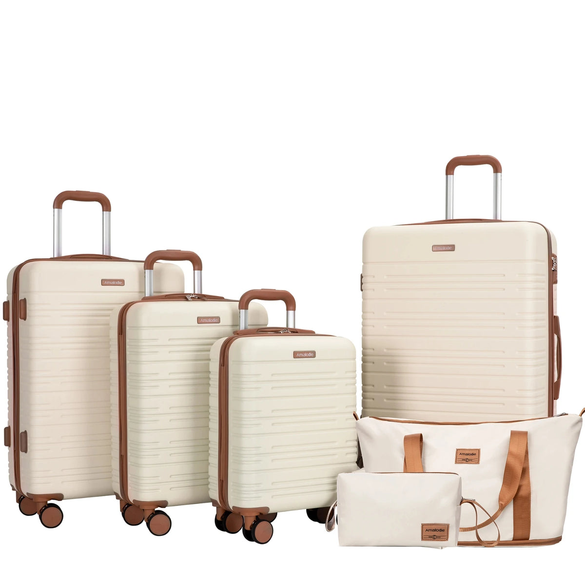 6-Piece Hardshell Spinner Luggage Set with TSA Locks