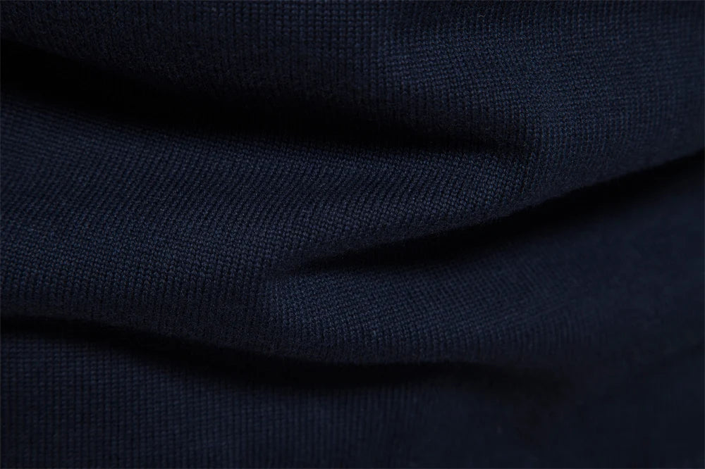 Men’s Quarter-Zip Mock Neck Knit Pullover – Long Sleeve