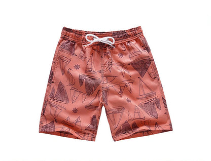 Kids’ Quick-Dry Swim Shorts – Drawstring, Elastic Waist