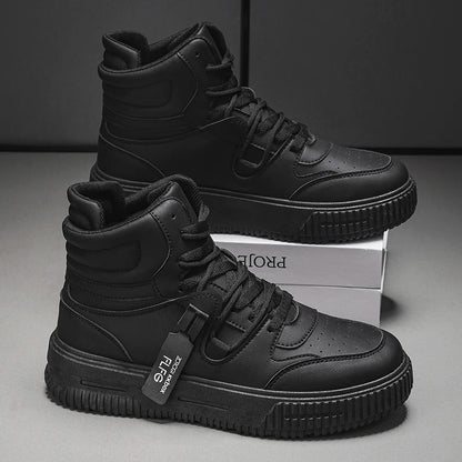 Men’s High-Top Skate Sneakers – Non-Slip, Padded Ankle Support