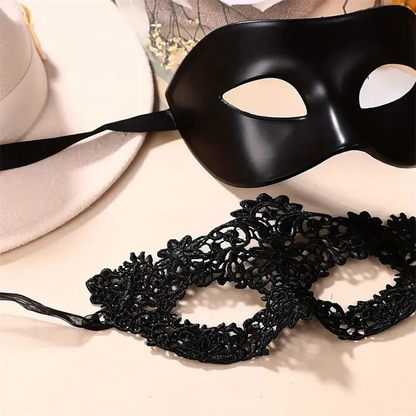 Black Masquerade Eye Masks