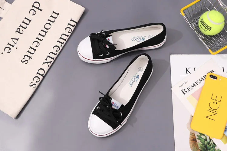 Canvas Slip-On Sneakers for Women & Teens | Lightweight, Low Profile