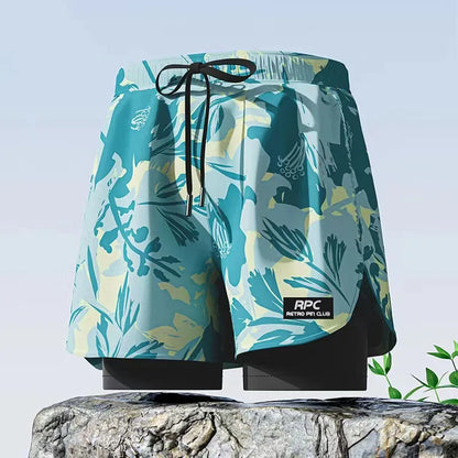 Men’s Double-Layer Swim Trunks