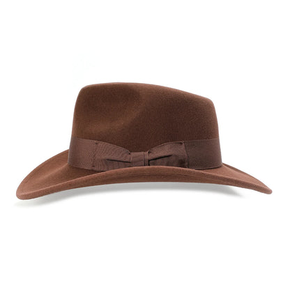 Men’s Wool Felt Fedora Hat – Crushable Outback Style