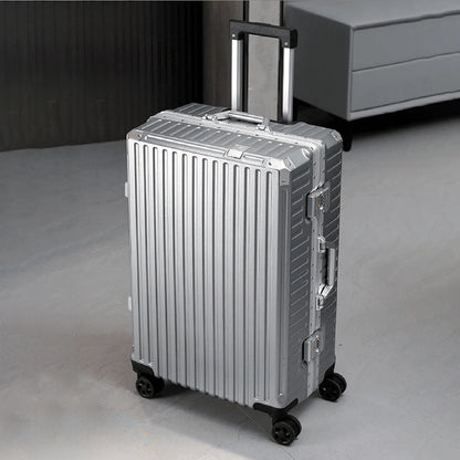Aluminum Carry-On Luggage – Lightweight, TSA Lock, Spinner Wheels - The Dock Drop
