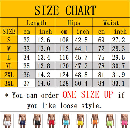 Men’s Quick-Dry Color Block Swim Shorts