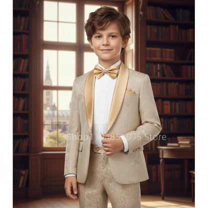 Boys' Jacquard 2-Piece Formal Suit