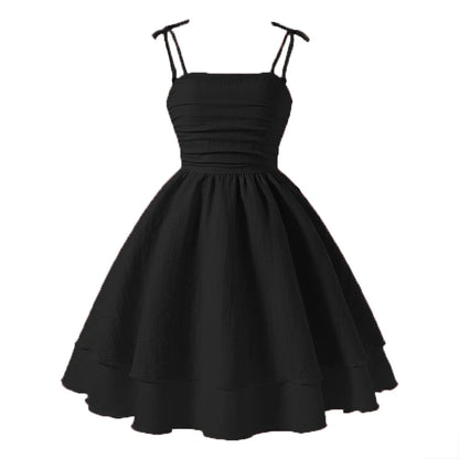 Girls’ Tiered Sling Dress – Sleeveless, Stretch Waist (8Y–12Y)