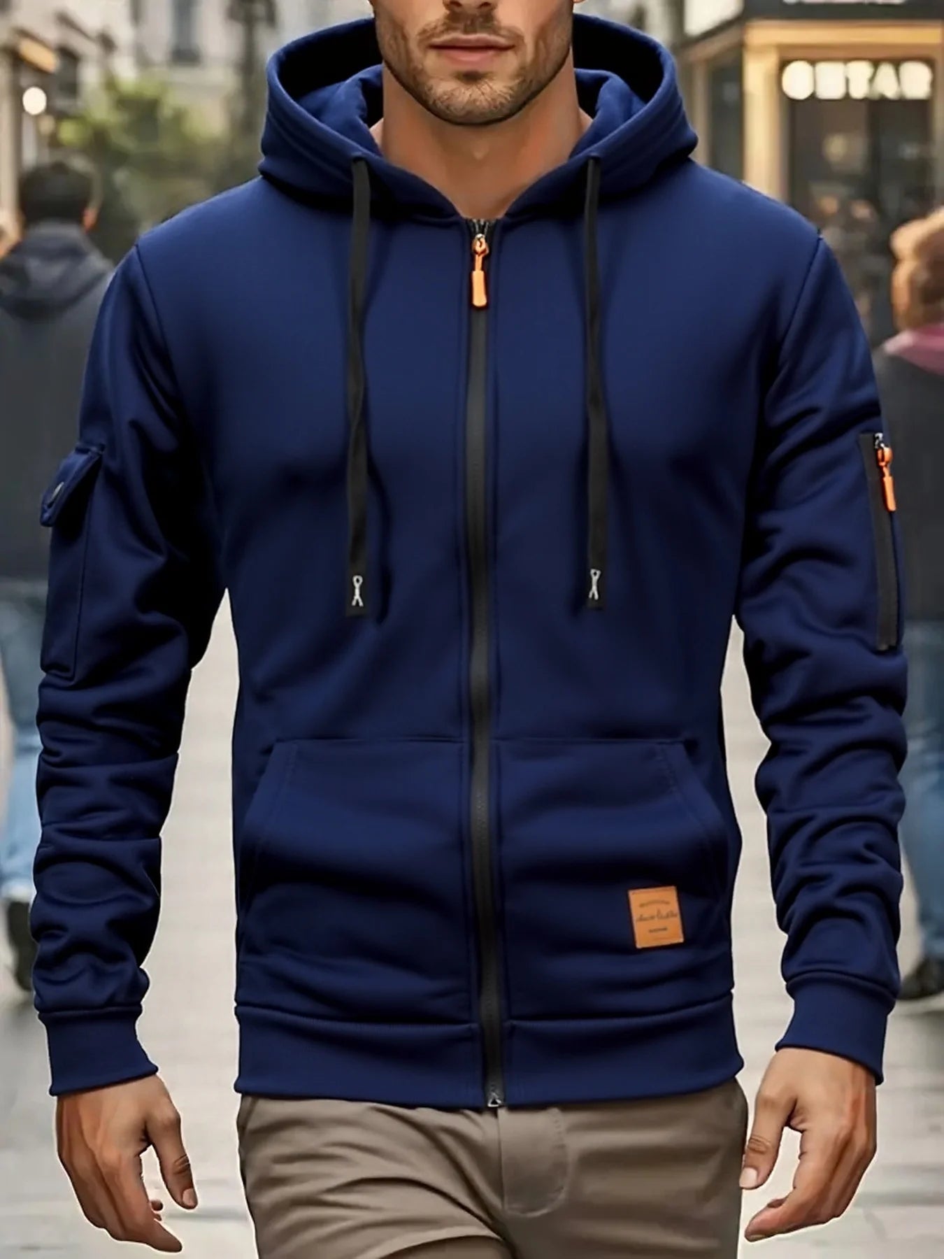 Men’s Lightweight Hooded Zip Jacket