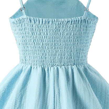 Girls’ Tiered Sling Dress – Sleeveless, Stretch Waist (8Y–12Y)