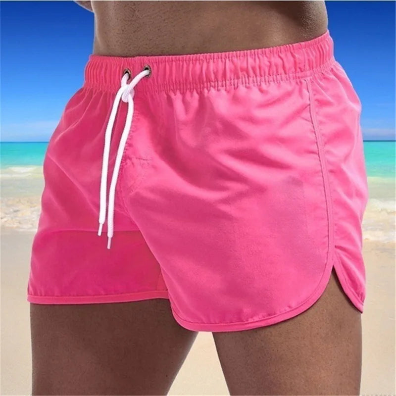 Men’s Quick-Dry Color Block Swim Shorts